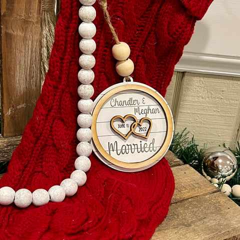 Marriage/Engagement Date Ornament