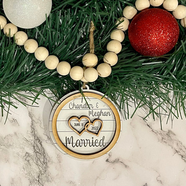Marriage/Engagement Date Ornament