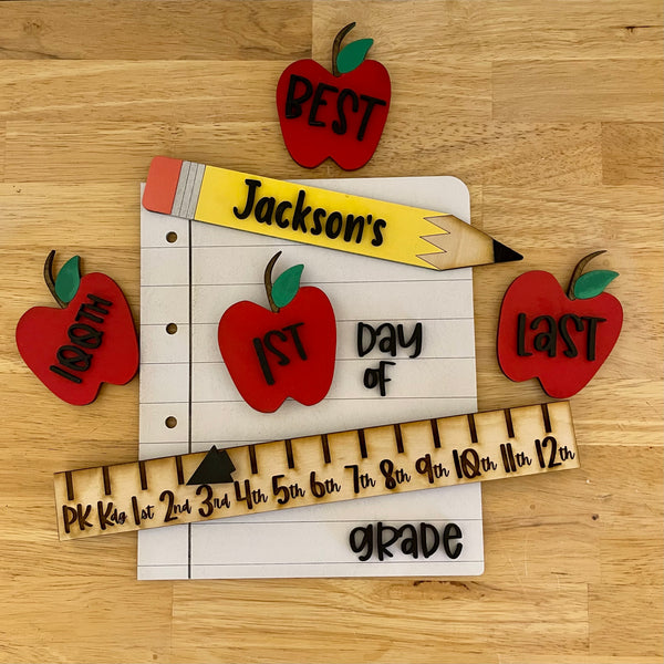 1st, 100th, Last Day of School Sign