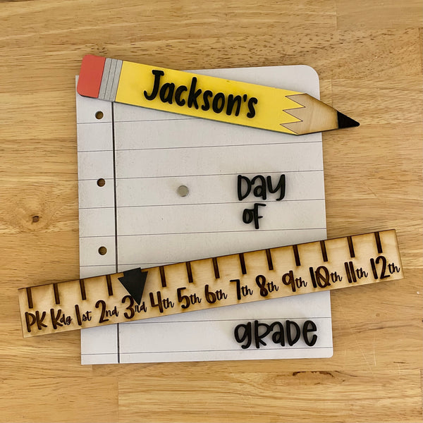 1st, 100th, Last Day of School Sign