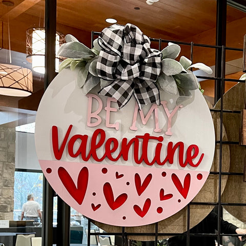 Be My Valentine Door Hanger