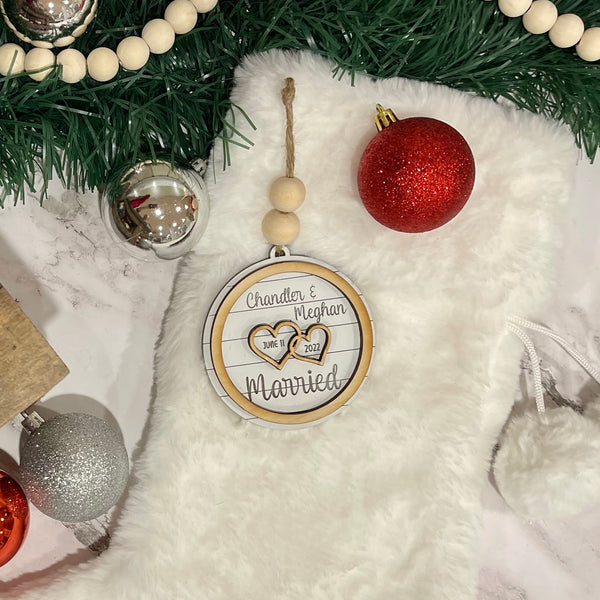 Marriage/Engagement Date Ornament
